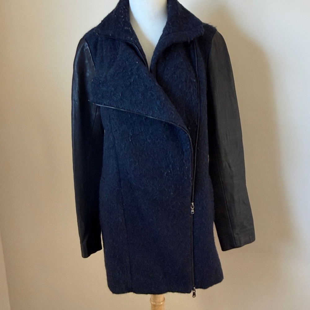 Truth and Pride Wool & Leather Jacket. Sz small